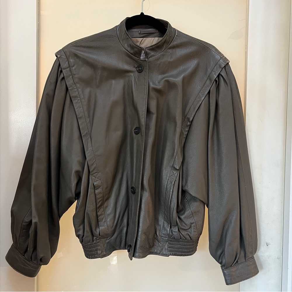 Vintage Batwing Leather Jacket